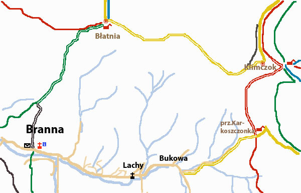 mapa wycieczki